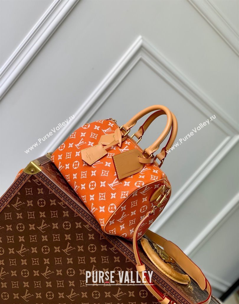 Louis Vuitton Speedy P9 Bandouliere 25 Bag in Soft Calfskin M24423 Orange 2024 Runway (KI-240625069)