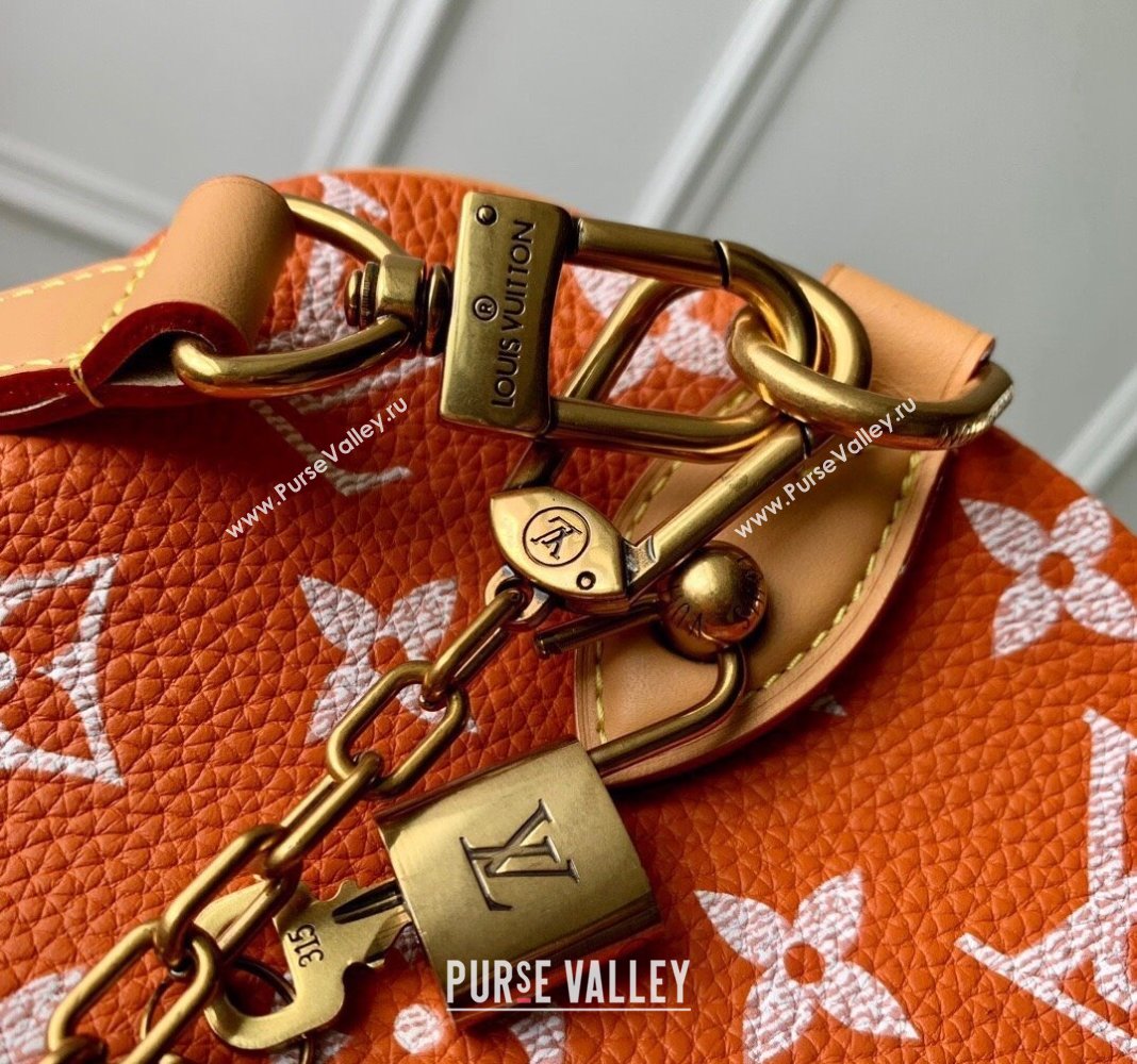 Louis Vuitton Speedy P9 Bandouliere 25 Bag in Soft Calfskin M24423 Orange 2024 Runway (KI-240625069)