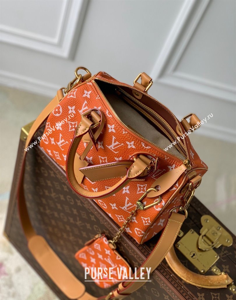 Louis Vuitton Speedy P9 Bandouliere 25 Bag in Soft Calfskin M24423 Orange 2024 Runway (KI-240625069)