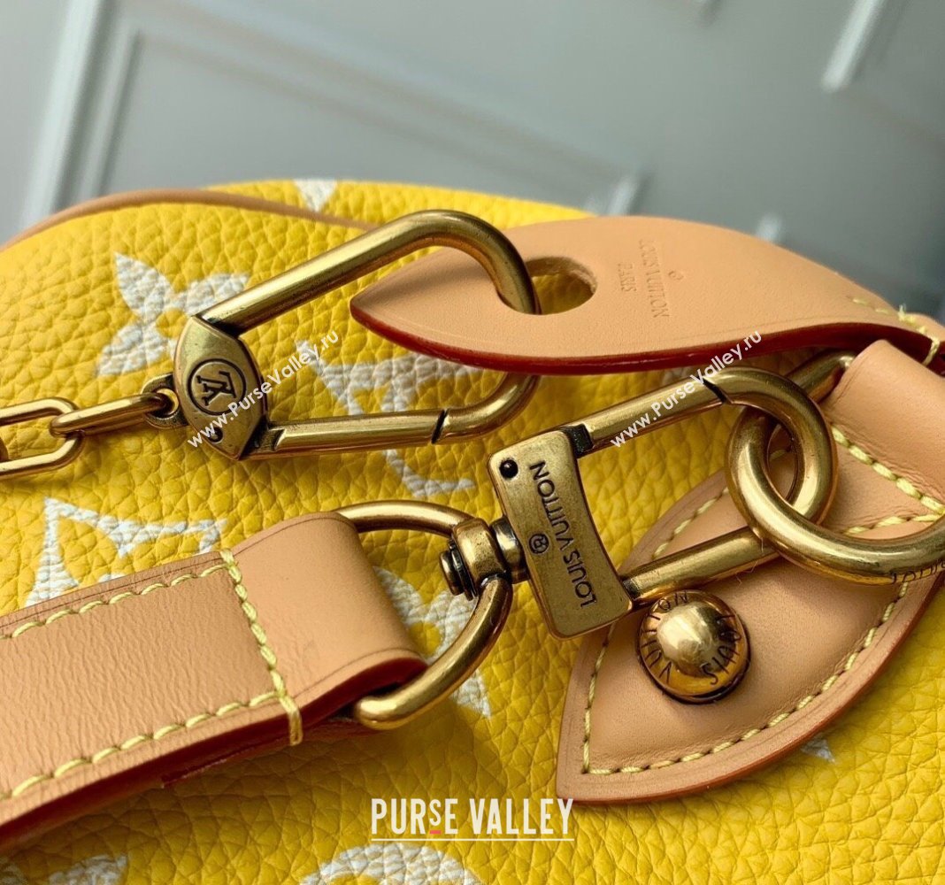 Louis Vuitton RUNWAY Speedy P9 Bandouliere 40 Bag in Soft Calfskin M24419 Yellow 2024 (K-24062008)