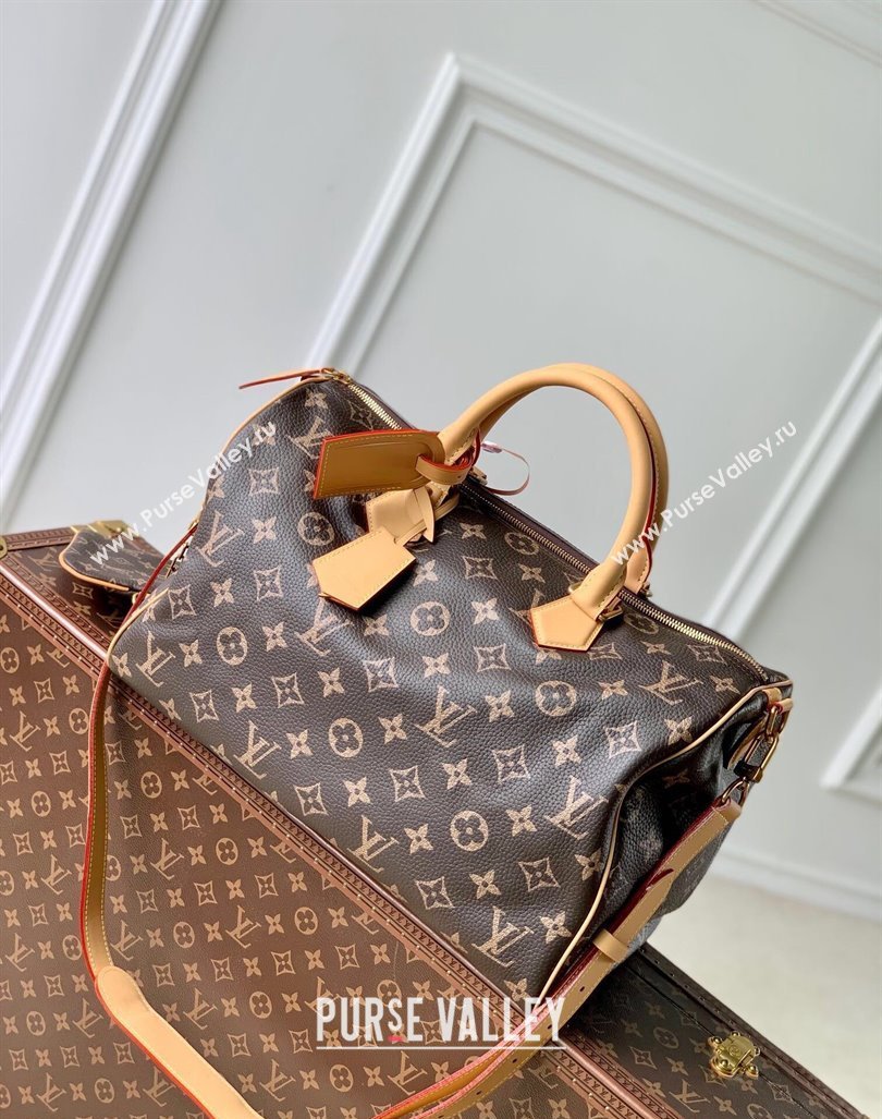 Louis Vuitton RUNWAY Speedy P9 Bandouliere 40 Bag in Soft Calfskin M24422 Brown 2024 (K-24062009)