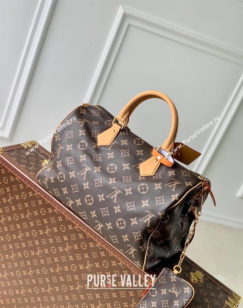 Louis Vuitton RUNWAY Speedy P9 Bandouliere 40 Bag in Soft Calfskin M24422 Brown 2024 (K-24062009)