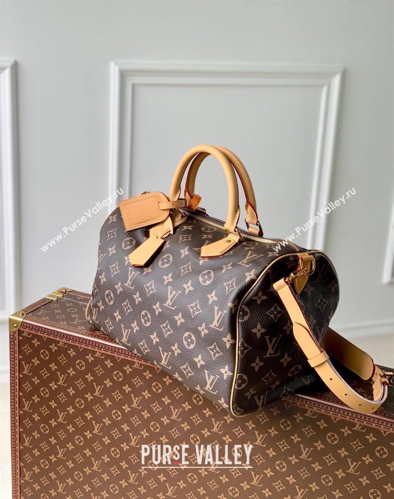 Louis Vuitton RUNWAY Speedy P9 Bandouliere 40 Bag in Soft Calfskin M24422 Brown 2024 (K-24062009)