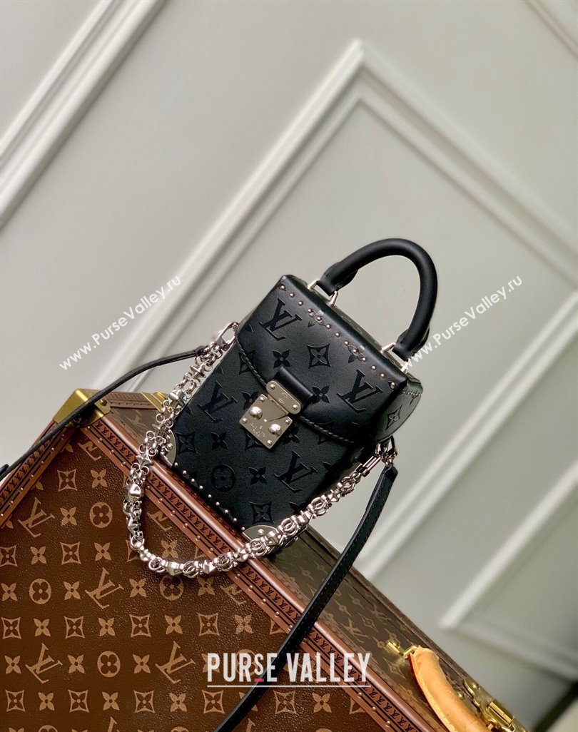 Louis Vuitton Camera Box Mini Bag in Black Monogram Calfskin M11269 2024 (KI-240625112)