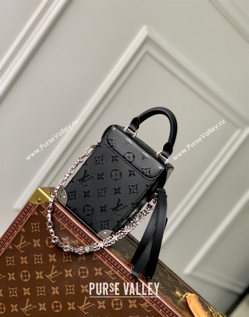 Louis Vuitton Camera Box Mini Bag in Black Monogram Calfskin M11269 2024 (KI-240625112)