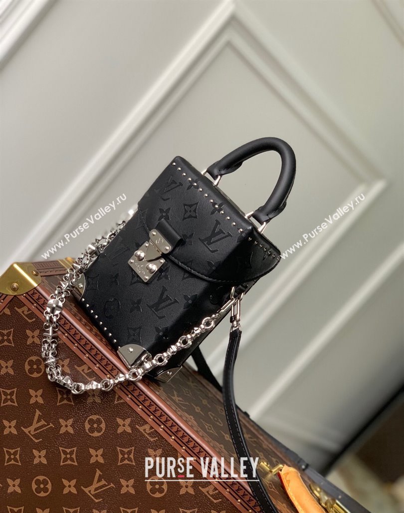 Louis Vuitton Camera Box Mini Bag in Black Monogram Calfskin M11269 2024 (KI-240625112)