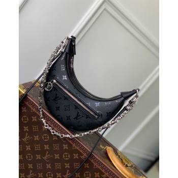 Louis Vuitton Loop Hobo Bag in Black Monogram Calfskin M11267 2024 (KI-240625113)