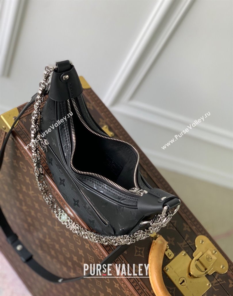 Louis Vuitton Loop Hobo Bag in Black Monogram Calfskin M11267 2024 (KI-240625113)