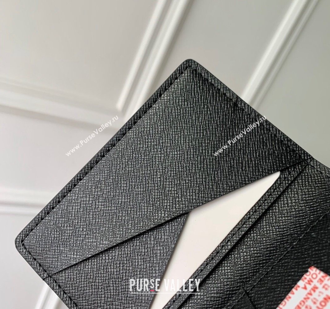 Louis Vuitton Pocket Organizer Wallet in Black Epi Leather M60642 2024 (KI-240625114)