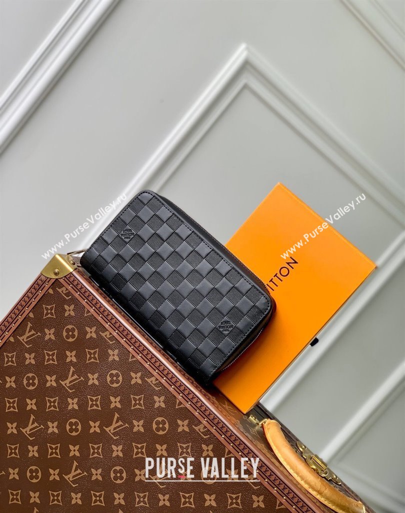 Louis Vuitton Zippy XL Wallet in Black Damier Infini Leather N61254 2024 (KI-240625117)