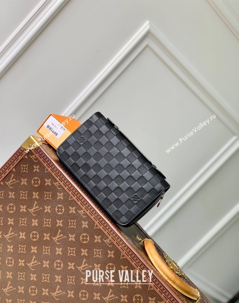 Louis Vuitton Zippy XL Wallet in Black Damier Infini Leather N61254 2024 (KI-240625117)