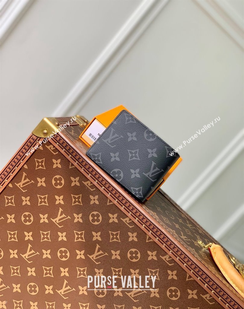 Louis Vuitton Multiple Wallet in Black Monogram Eclipse Canvas M61695 2024 (KI-240625119)