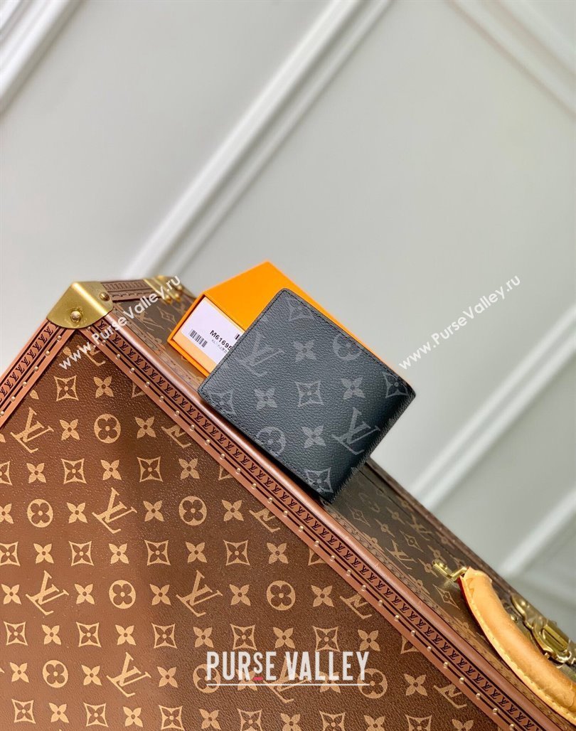 Louis Vuitton Multiple Wallet in Black Monogram Eclipse Canvas M61695 2024 (KI-240625119)