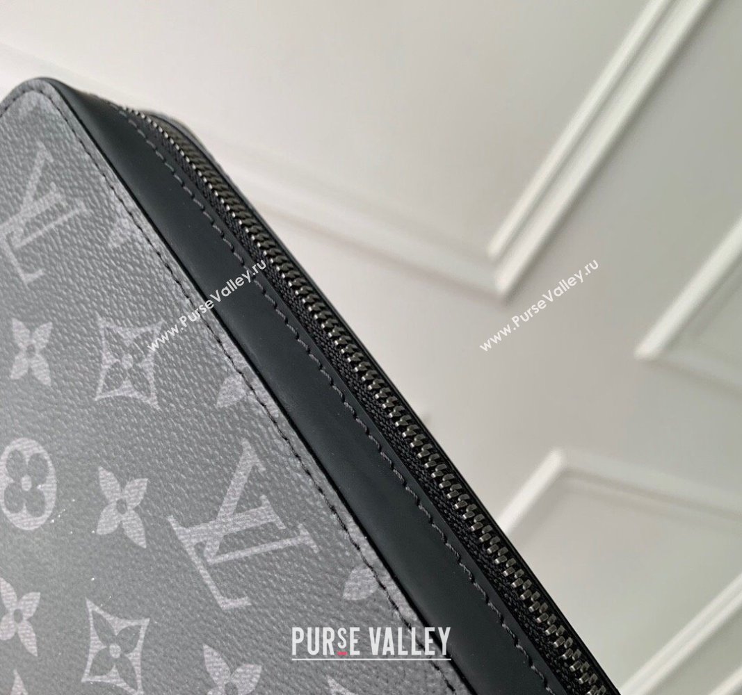 Louis Vuitton Zippy XL Wallet in Black Monogram Eclipse Canvas M61698 2024 (KI-240625121)