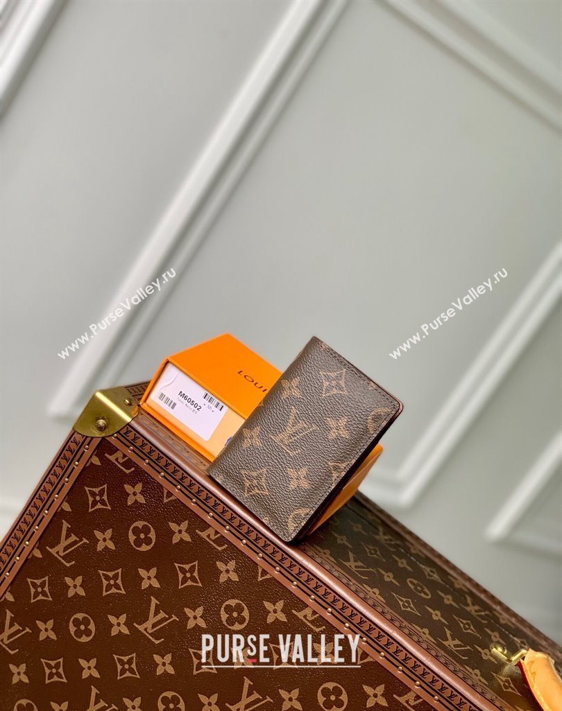 Louis Vuitton Pocket Organizer Wallet in Brown Monogram Canvas M60502 2024 (KI-240625122)