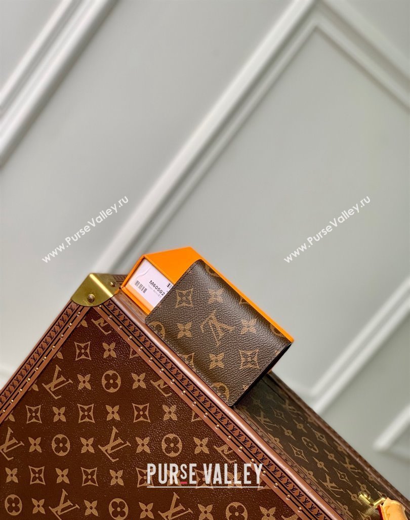 Louis Vuitton Pocket Organizer Wallet in Brown Monogram Canvas M60502 2024 (KI-240625122)