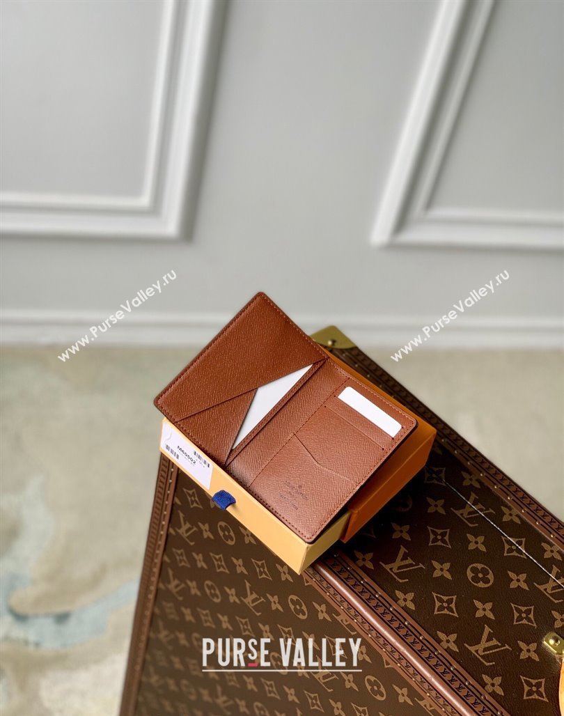 Louis Vuitton Pocket Organizer Wallet in Brown Monogram Canvas M60502 2024 (KI-240625122)