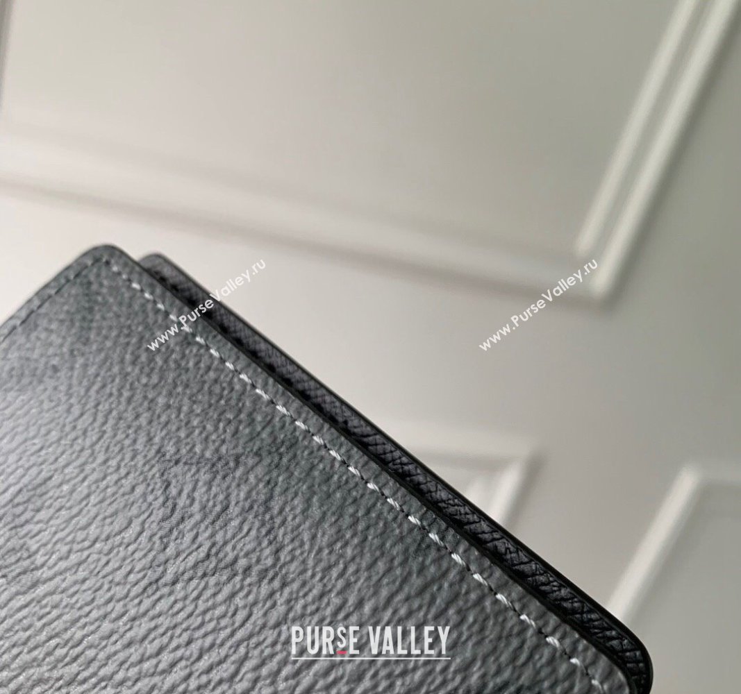 Louis Vuitton Slender Wallet in Grey Monogram Eclipse Canvas M80906 2024 (KI-240625126)