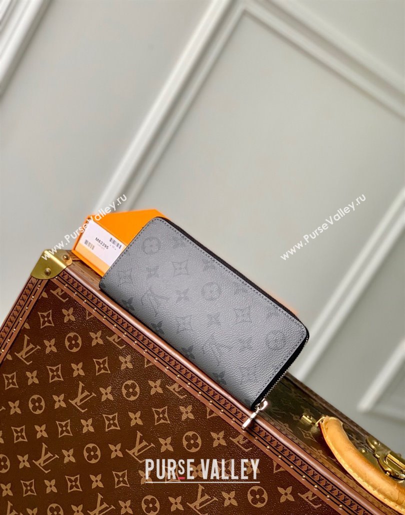 Louis Vuitton Zippy Wallet Vertical in Grey Monogram Eclipse Canvas N63095 2024 (KI-240625128)