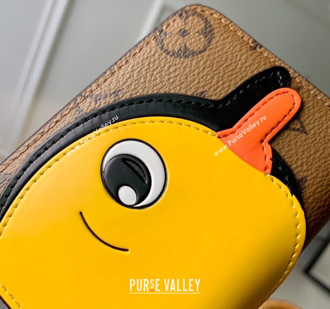 Louis Vuitton Zippy Coin Purse Wallet in Monogram Canvas with Yellow Duck M83690 2024 Animal Objects (KI-240625063)