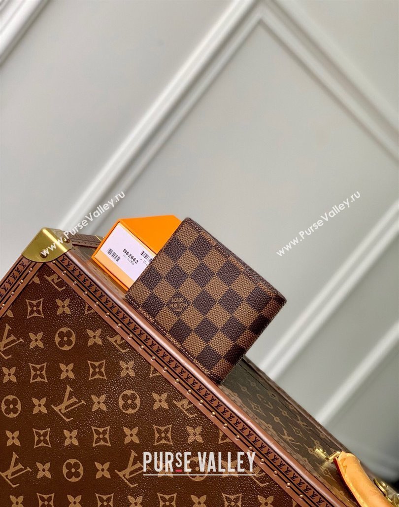 Louis Vuitton Multiple Wallet in Damier Ebene Canvas N62663 2024 (KI-240625136)