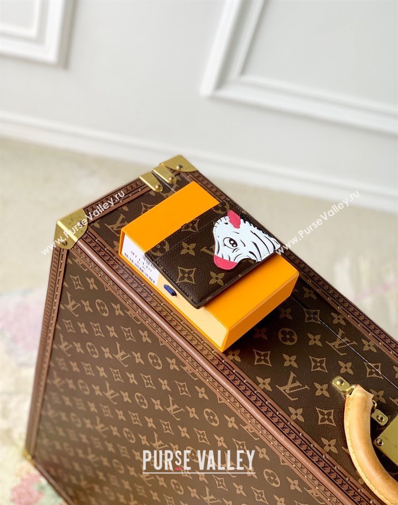 Louis Vuitton Card Holder Wallet in Monogram Canvas with Zebra M11448 2024 Animal Objects (KI-240625064)