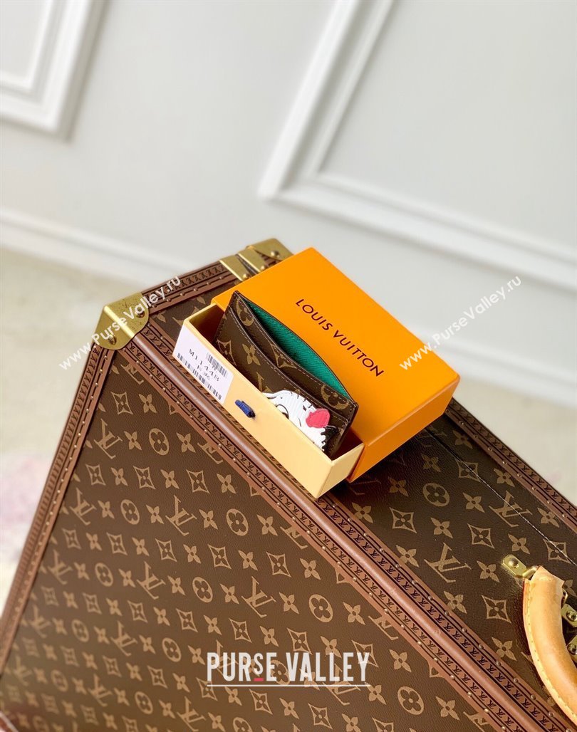 Louis Vuitton Card Holder Wallet in Monogram Canvas with Zebra M11448 2024 Animal Objects (KI-240625064)