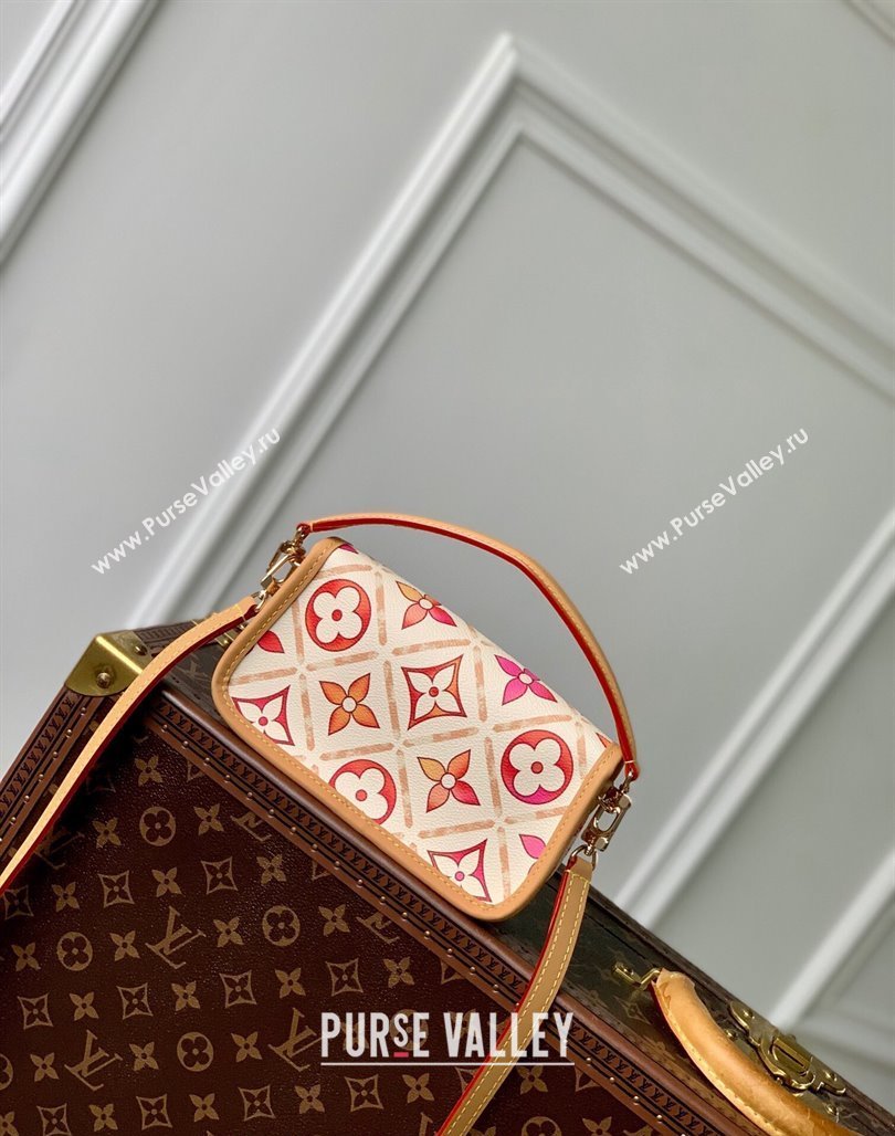 Louis Vuitton Nano Diane Mini bag in Monogram Tiles Canvas M83621 Coral Pink 2024 (KI-240625081)