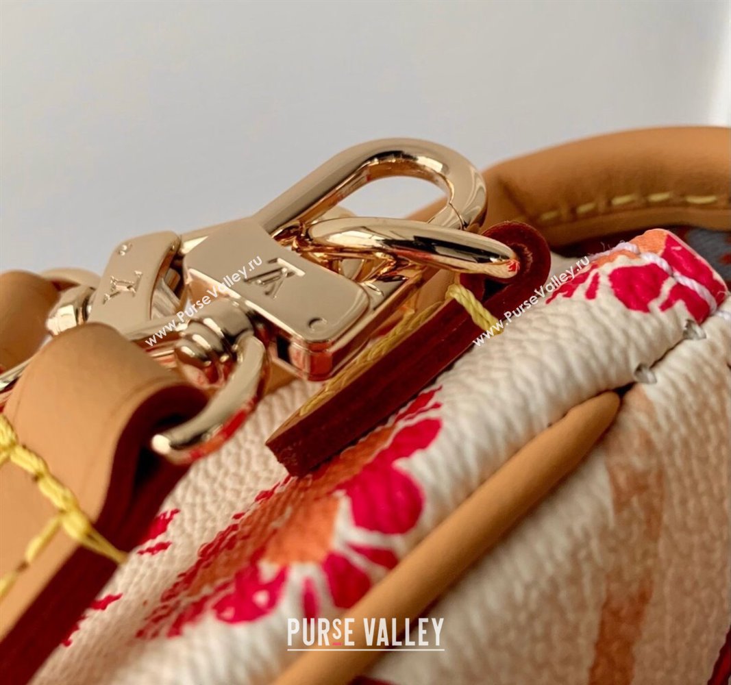 Louis Vuitton Nano Diane Mini bag in Monogram Tiles Canvas M83621 Coral Pink 2024 (KI-240625081)