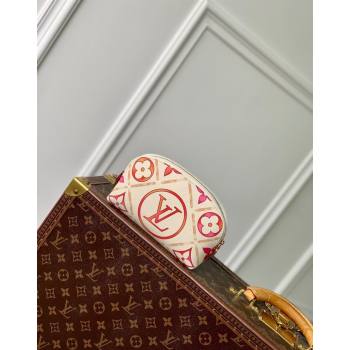 Louis Vuitton Pochette Cosmetique PM Clutch in Monogram Tiles Canvas M11239 Coral Pink 2024 (KI-240625082)