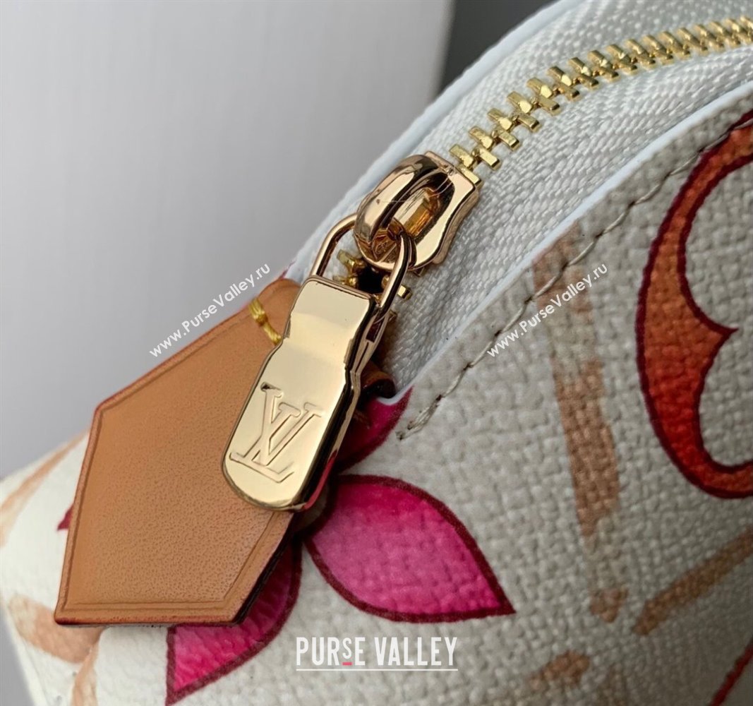 Louis Vuitton Pochette Cosmetique PM Clutch in Monogram Tiles Canvas M11239 Coral Pink 2024 (KI-240625082)