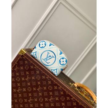 Louis Vuitton Pochette Cosmetique PM Clutch in Monogram Tiles Canvas M11239 Lagoon Blue 2024 (KI-240625083)