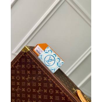 Louis Vuitton Card Holder Wallet in Monogram Tiles Canvas M83625 Lagoon Blue 2024 (KI-240625086)