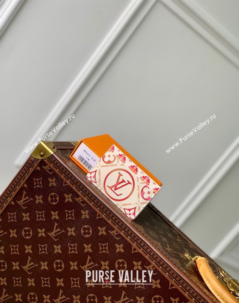 Louis Vuitton Card Holder Wallet in Monogram Tiles Canvas M83625 Coral Pink 2024 (KI-240625087)