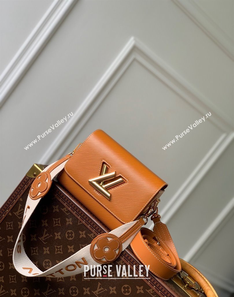 Louis Vuitton Twist PM Bag in Epi Leather with Monogram Flower Strap M24758 Bown 2024 (KI-240626001)