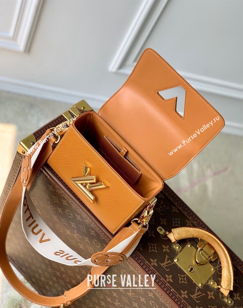 Louis Vuitton Twist PM Bag in Epi Leather with Monogram Flower Strap M24758 Bown 2024 (KI-240626001)