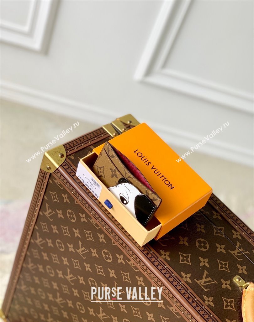 Louis Vuitton Card Holder Wallet in Monogram Canvas with Gog M83691 2024 Animal Objects (KI-240625065)