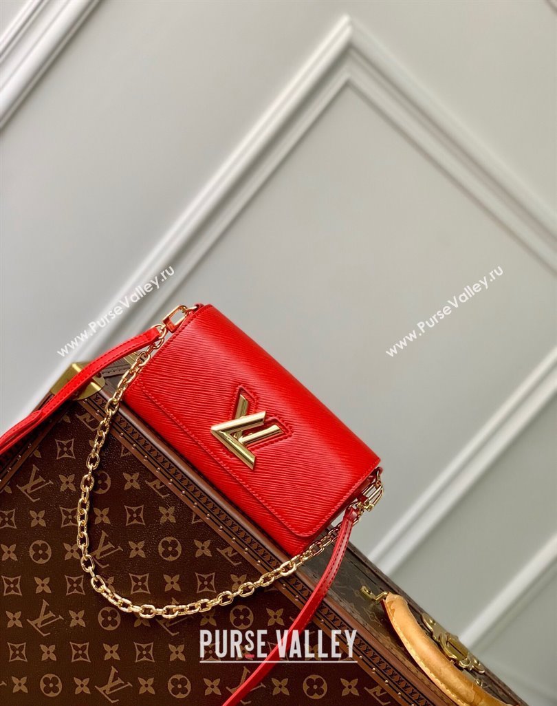 Louis Vuitton Twist West Pochette Mini Bag in Epi Leather M83593 Red 2024 (KI-240626004)