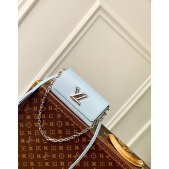 Louis Vuitton Twist West Pochette Mini Bag in Epi Leather M83478 Ice Blue 2024 (KI-240626005)