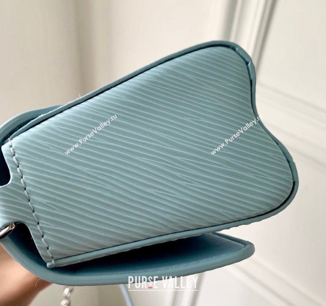 Louis Vuitton Twist West Pochette Mini Bag in Epi Leather M83478 Ice Blue 2024 (KI-240626005)