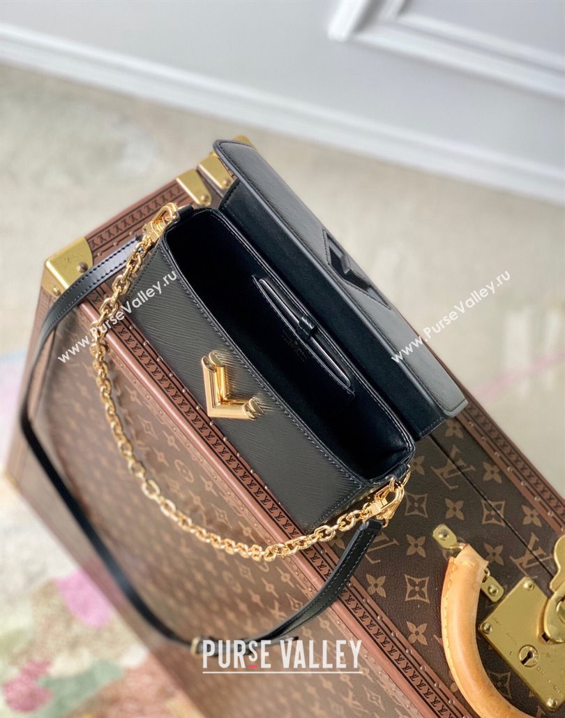 Louis Vuitton Twist West Pochette Mini Bag in Epi Leather M83077 Black 2024 (KI-240626006)