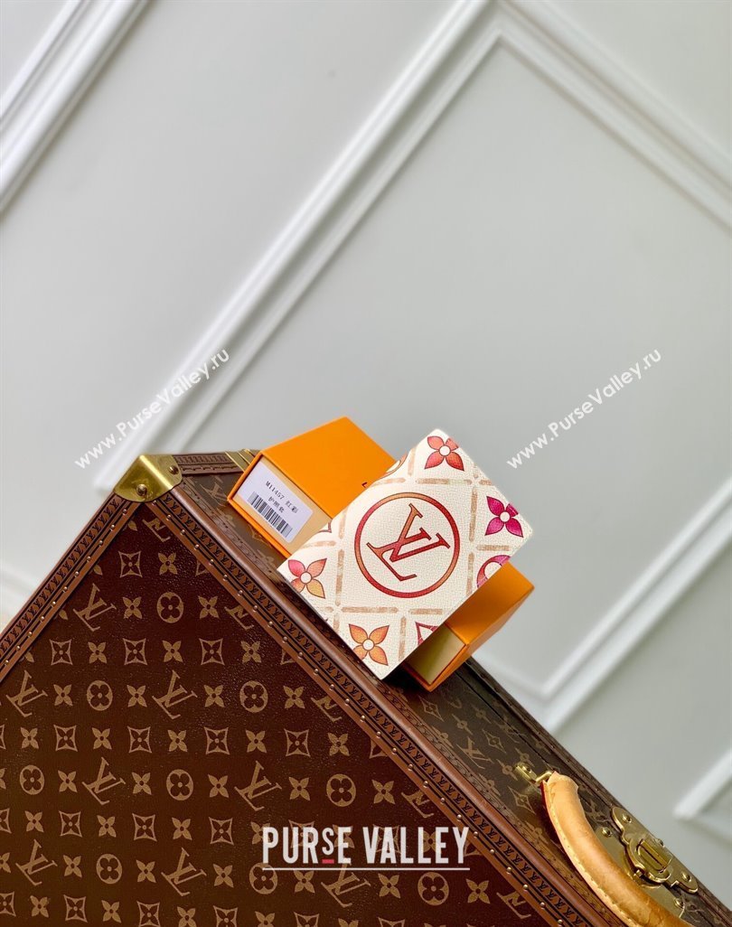 Louis Vuitton Passport Cover in Monogram Tiles Canvas M11457 Coral Pink 2024 (KI-240625071)