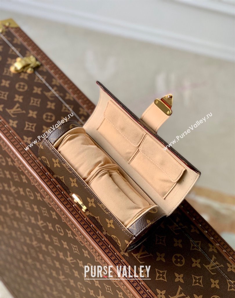 Louis Vuitton Etui Bijoux Jewelry Case in Brown Monogram Canvas M10145 2024 (KI-240626045)