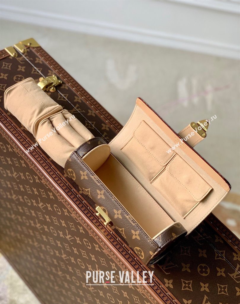 Louis Vuitton Etui Bijoux Jewelry Case in Brown Monogram Canvas M10145 2024 (KI-240626045)