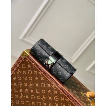 Louis Vuitton Etui Bijoux Jewelry Case in Black Monogram Eclipse Canvas M10145 2024 (KI-240626046)