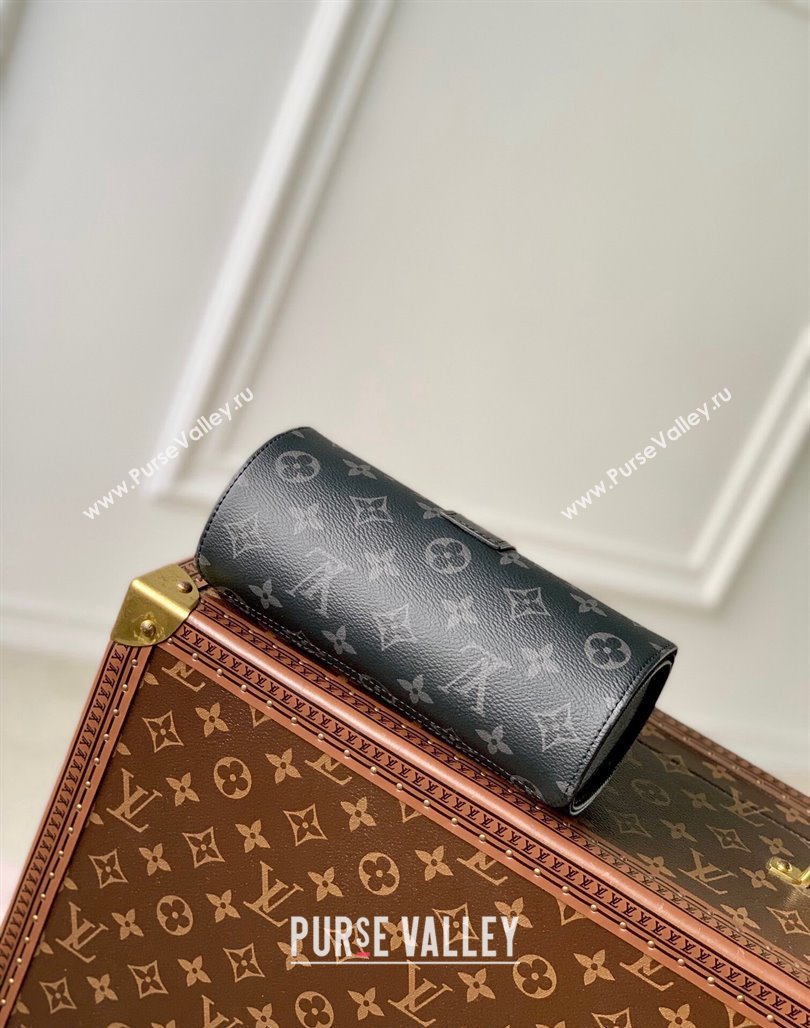 Louis Vuitton Etui Bijoux Jewelry Case in Black Monogram Eclipse Canvas M10145 2024 (KI-240626046)