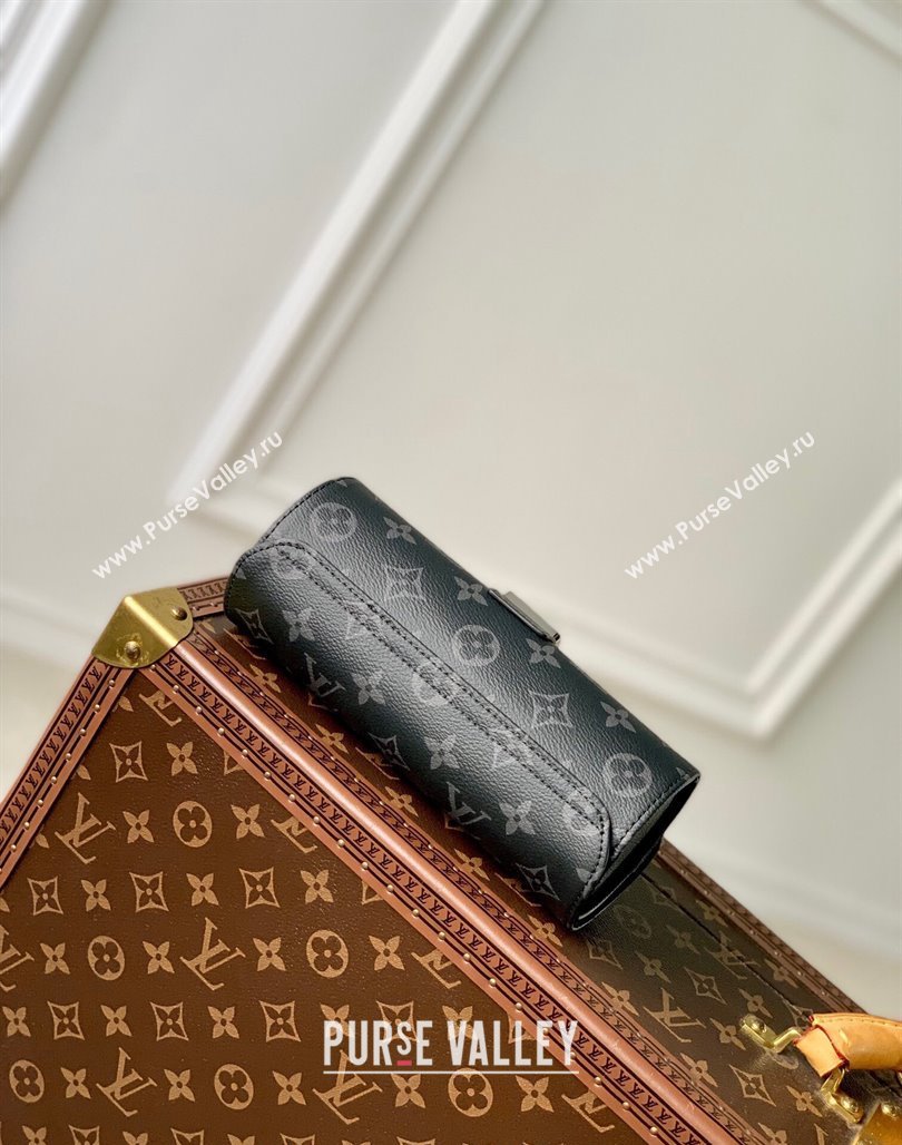 Louis Vuitton Etui Bijoux Jewelry Case in Black Monogram Eclipse Canvas M10145 2024 (KI-240626046)