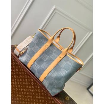 Louis Vuitton Weekend Tote bag in Damier Denim 3D Canvas 2024 N40702 (KI-240626048)