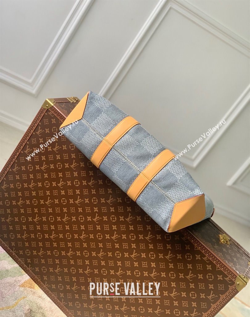 Louis Vuitton Weekend Tote bag in Damier Denim 3D Canvas 2024 N40702 (KI-240626048)