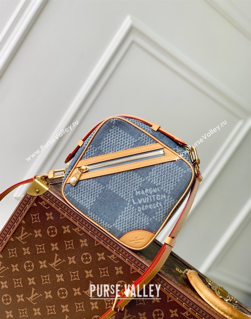 Louis Vuitton Chess Messenger Crossbody bag in Damier Denim 3D Canvas N40706 2024 (KI-240626049)